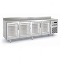 Meuble 600 positif 4 portes vitrées