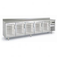 Meuble 600 positif 5 portes vitrées