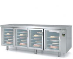 Meuble 800 positif sans groupe  - 4 portes vitrees