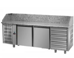 Meuble à pizza 2 portes + 6 tiroirs 600x400 - 272L