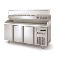 Meuble pizza 700 3 portes Avec vitrine