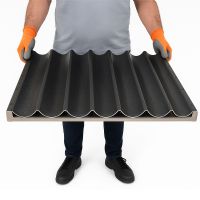 Moule cuisson baguettes inox Téflon 600×800 mm