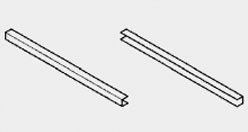 Paire de Trayslides S/S pour comptoir