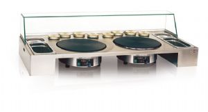 Plan de travail amovible 2 crêpières