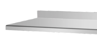 Plan de travail Inox avec dosseret