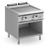 Plaque 2 zones rainurée acier gaz - DOMINA 900 PRO