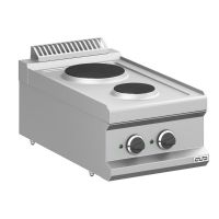 Plaque 2 zones Rondes à poser magristra plus 700