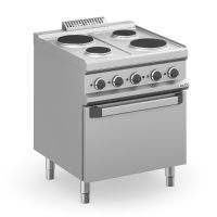 Plaque 4 zones rondes sur four électrique plus700