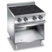 Plaque à induction 4 zones sur baie libre