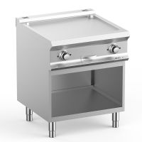 Plaque a snack electrique lisse chromée