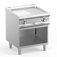 Plaque a snack electrique lisse et rainurée