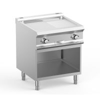 Plaque a snack electrique lisse et rainurée