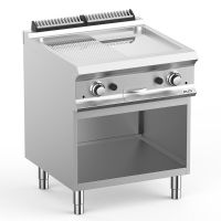 Plaque a snack GAZ sur Baie Libre Chromée