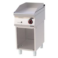 Plaque à snacker Chrome Lisse avec soubassement 40