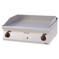 Plaque à snacker Chrome Rainurée 80