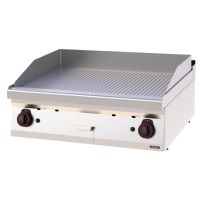 Plaque à snacker Chrome Rainurée Gaz 80