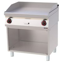 Plaque à snacker Fonte Lisse avec soubassement 80