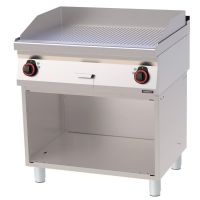 Plaque à snacker Fonte Rainurée avec soubassement 80