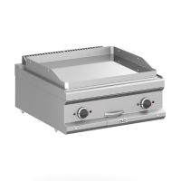 Plaque lisse chromée à poser électrique double