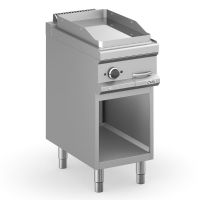 Plaque lisse chromée électrique sur baie libre