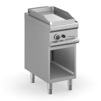 Plaque lisse chromée gaz sur baie libre Plus 700