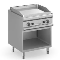 Plaque lisse chromée gaz sur baie libre Plus 700