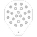 Plateau 22 empreintes