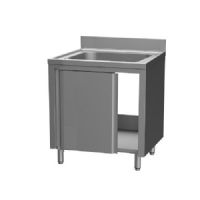 Plonge basic 800 x 700 x  850 mm portes coulissantes