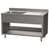 Plonge basic avec côtés 1200 x  600 x 890 mm