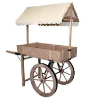 Présentoir Newcart en bois et toile Plastifiée