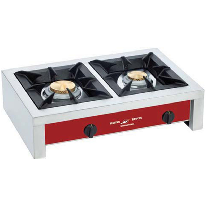 Réchaud à poser Gaz 2 feux vifs avec thermocouple JACKPOT