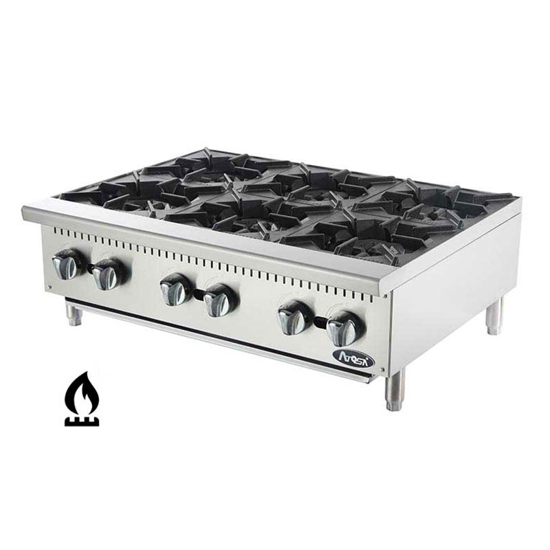 Réchaud Gaz 4 Feux 8.8KW Portable - Pour Camping Et Jardin - Allumage Automatique - Acier Inoxydable