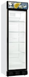 Réfrigérateur 1 porte en verre + panneau lumineux