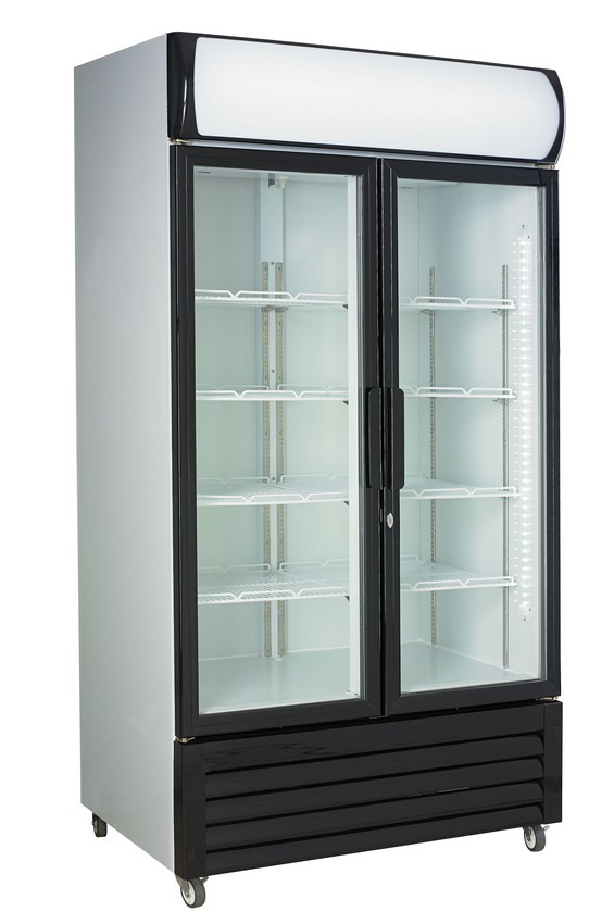 Réfrigérateur 2 portes en verre 670L