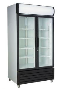 Réfrigérateur 2 portes en verre 670L