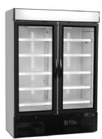 Réfrigérateur à deux portes vitrées - 1079L