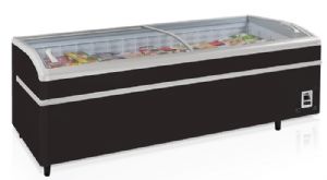 Réfrigérateur/congélateur de supermarché noir 750L
