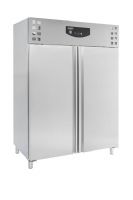 RÉFRIGÉRATEUR EN ACIER INOX 2 PORTES