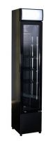 RÉFRIGÉRATEUR PORTE EN VERRE ÉTROIT NOIR