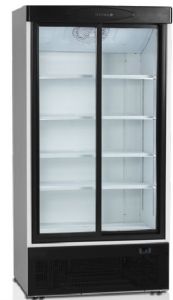 Réfrigérateur vitré à 2 portes coulissantes - 540L