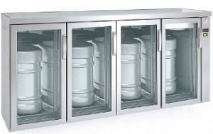 Refroidisseur de barils avec 4 portes vitrees