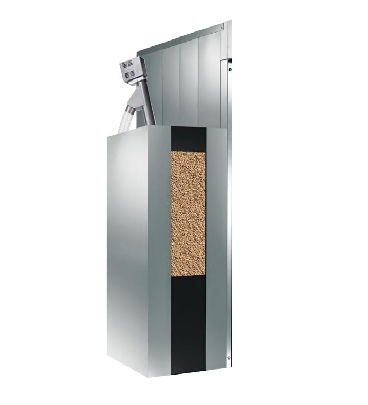 Réservoir de granulés capacité jusqu'à 820 kg