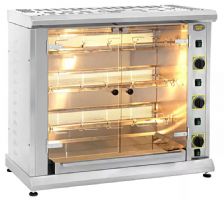Rôtissoire professionnelle gaz – 3 broches