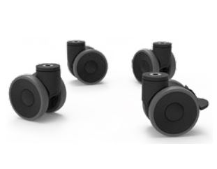 Roues rotatives avec frein