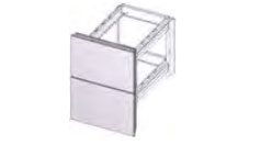 Supplément de prix pour les tiroirs 1/2