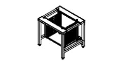 Support 10 plaques inox GN2/1 pour SFCM20