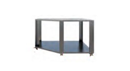 Support A en inox avec pieds Z-MINI