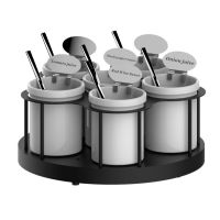 Support à sauces rotatif