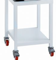 Support Blanc sur roulettes