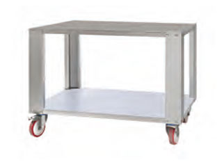 Support en inox avec roues